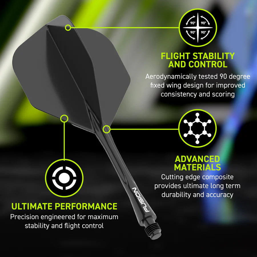 Fusion Integrated Flight & Shaft Black
