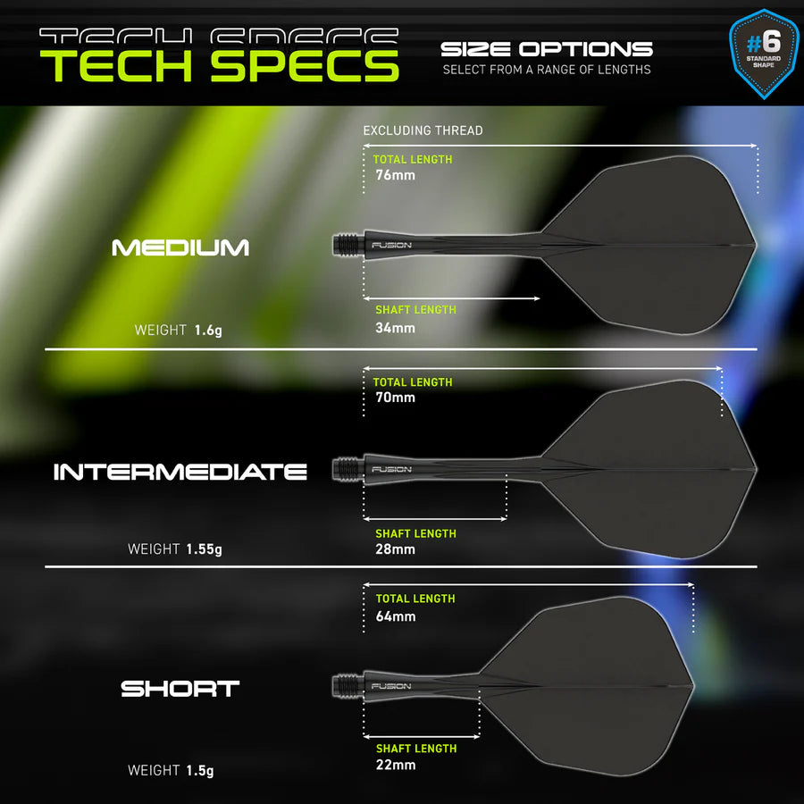 Fusion Integrated Flight & Shaft Black