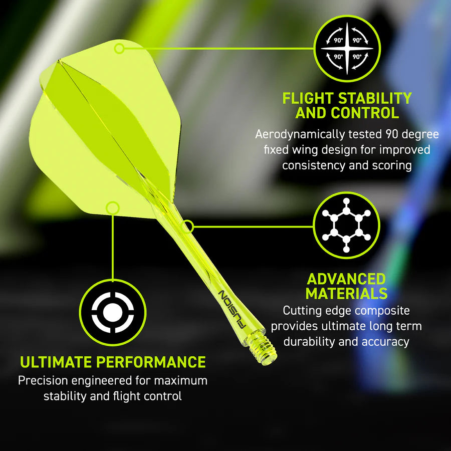 Fusion Integrated Flight & Shaft Yellow