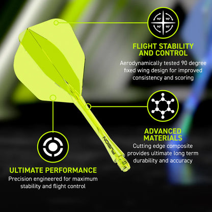 Fusion Integrated Flight & Shaft Yellow