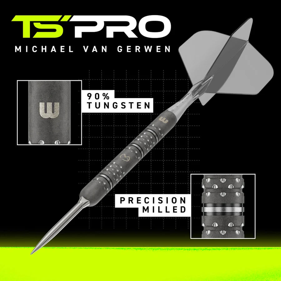 Michael van Gerwen MvG TS-PRO Switch Point 90% Tungsten Steel Tip Darts