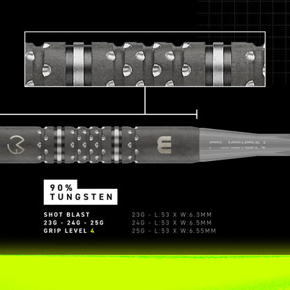Michael van Gerwen MvG TS-PRO Switch Point 90% Tungsten Steel Tip Darts